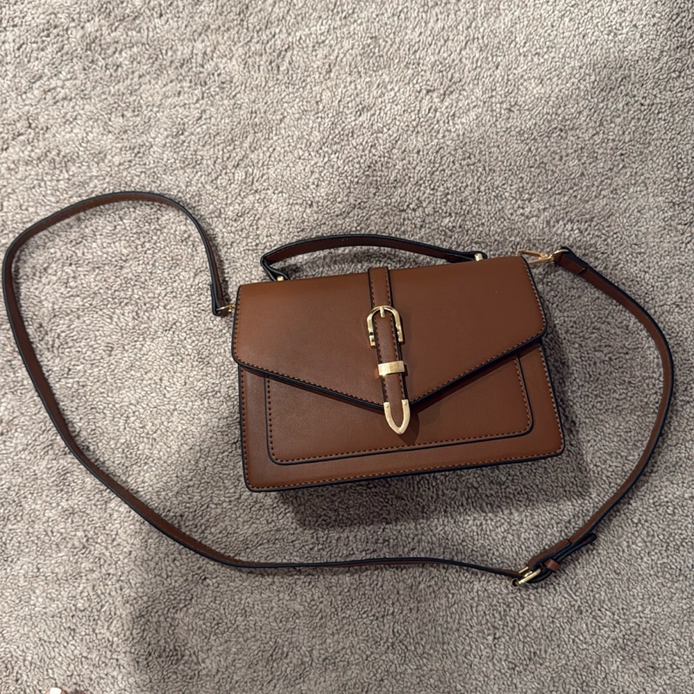 Brown cross body bag